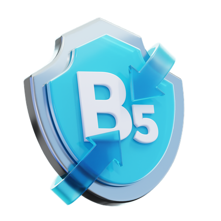 Vitamin B 5  3D Icon