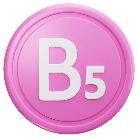 Vitamin B5  3D Icon