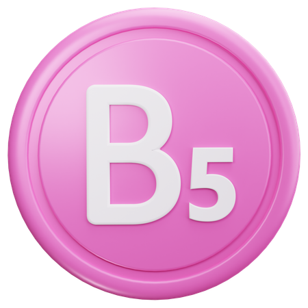 Vitamin B5  3D Icon