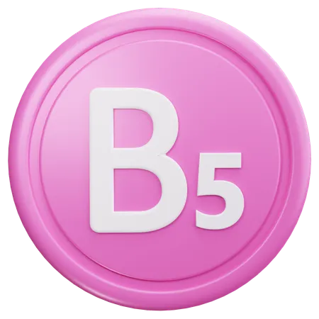 Vitamin B5  3D Icon