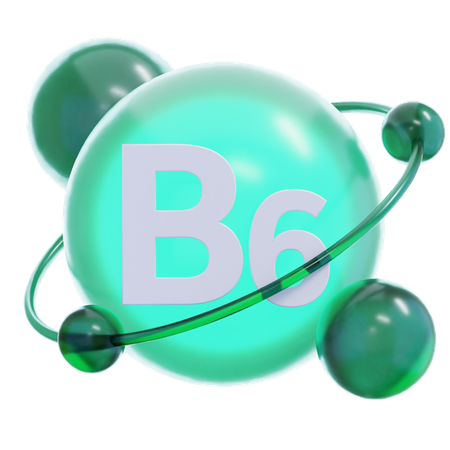 Vitamin B 6  3D Icon