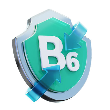 Vitamin B 6  3D Icon