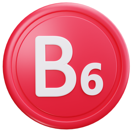 Vitamin B6  3D Icon