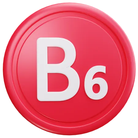 Vitamin B6  3D Icon