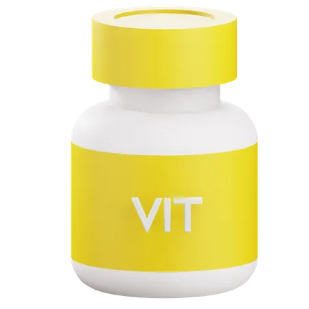 Vitamin Bottle  3D Icon