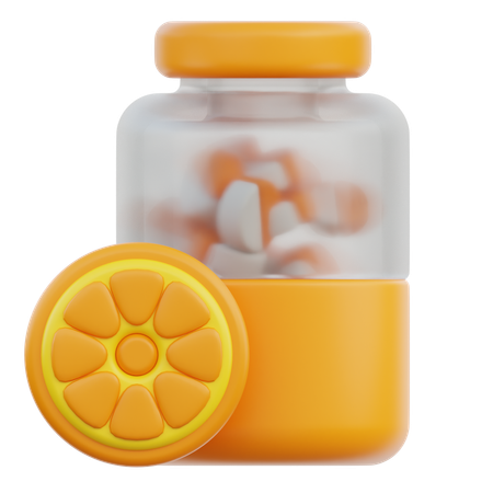 Vitamin C  3D Icon