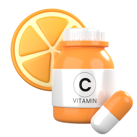 Vitamin C  3D Icon