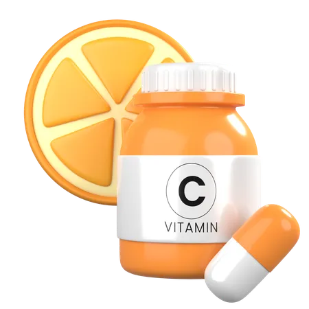 Vitamin C  3D Icon