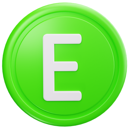 Vitamin E  3D Icon