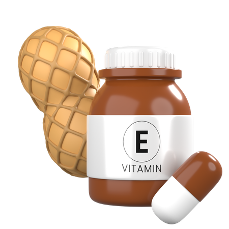 Vitamin E  3D Icon