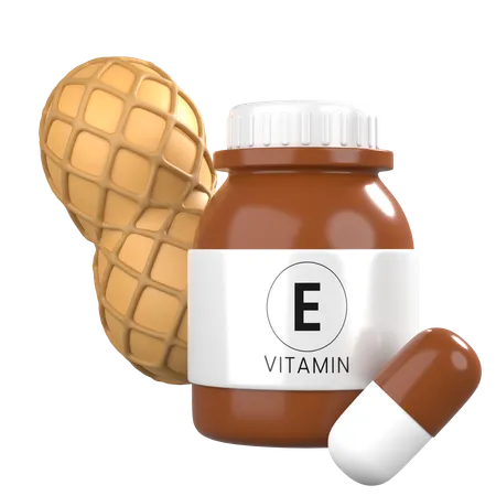 Vitamin E  3D Icon