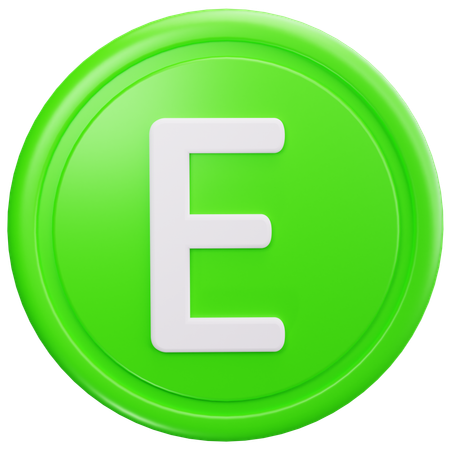 Vitamin E  3D Icon
