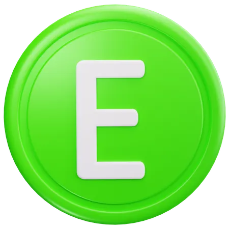 Vitamin E  3D Icon