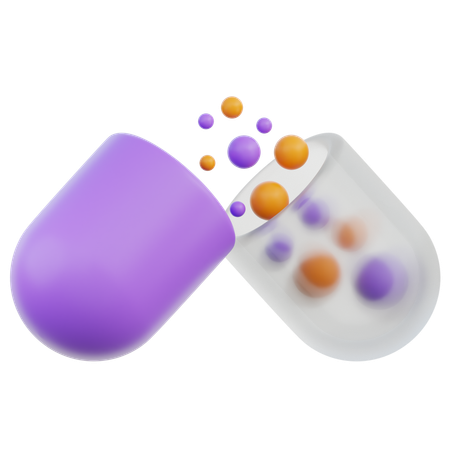 Vitaminkapseln  3D Icon