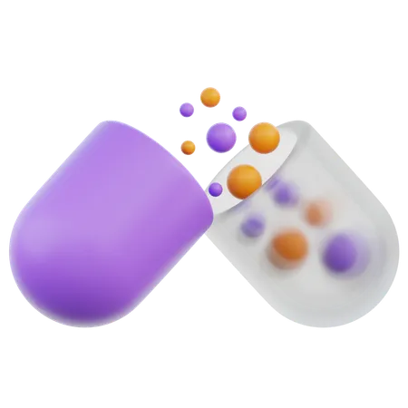 Vitaminkapseln  3D Icon