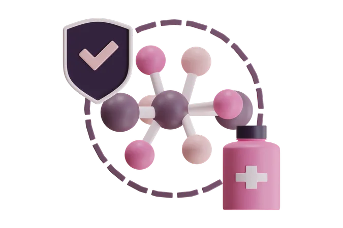 Vitaminschild  3D Icon