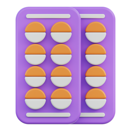 Vitamin Tablet  3D Icon