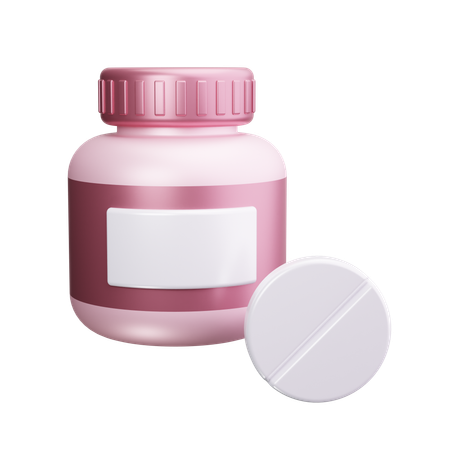 Vitamin tablets  3D Icon