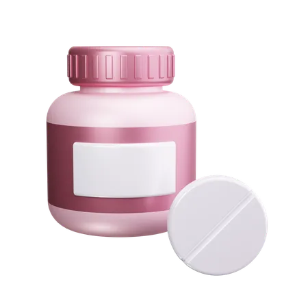 Vitamin tablets  3D Icon