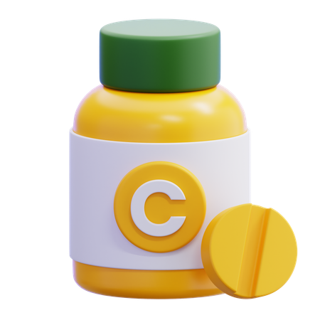 Vitamina  3D Icon