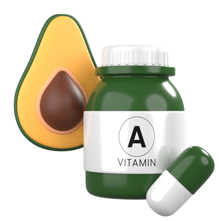 Vitamina A  3D Icon