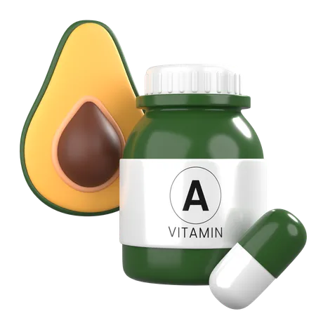 Vitamina A  3D Icon