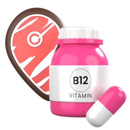 Vitamina B12  3D Icon