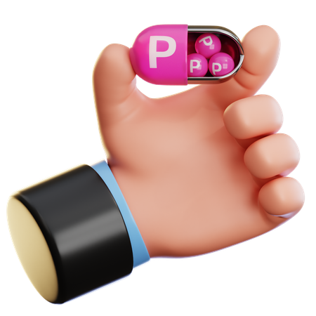 Vitamina p  3D Icon