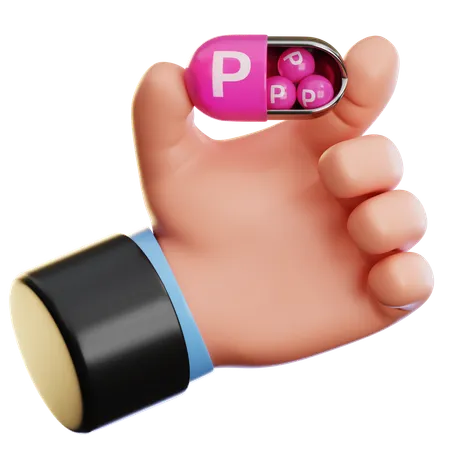 Vitamina p  3D Icon