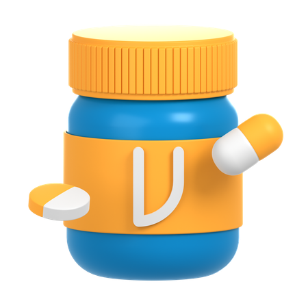 Vitaminas  3D Icon