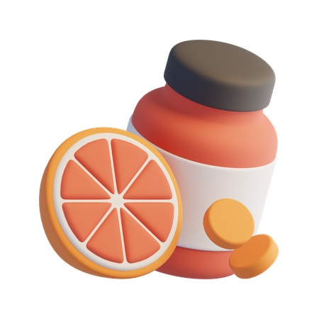 Vitaminas  3D Icon