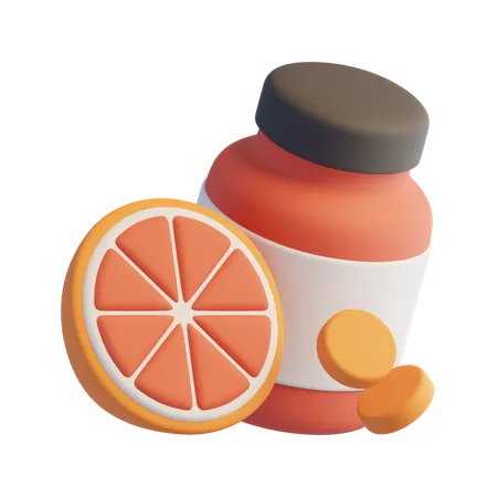 Vitaminas  3D Icon