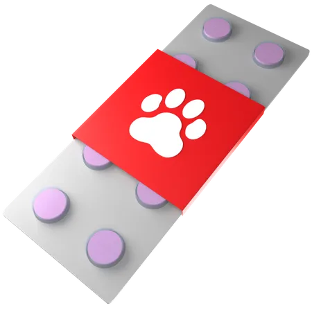 Vitaminas para mascotas  3D Icon