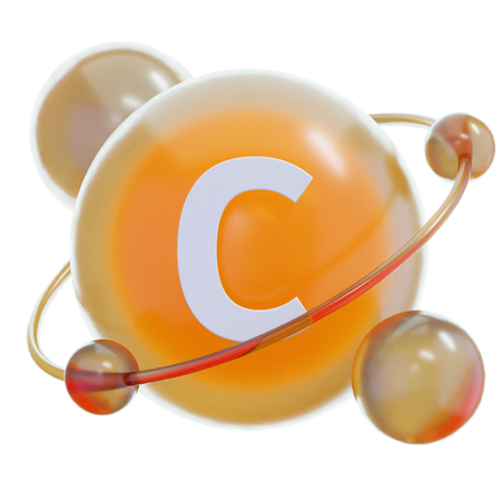 Vitamine C  3D Icon