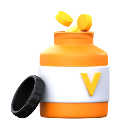 Vitamines  3D Icon