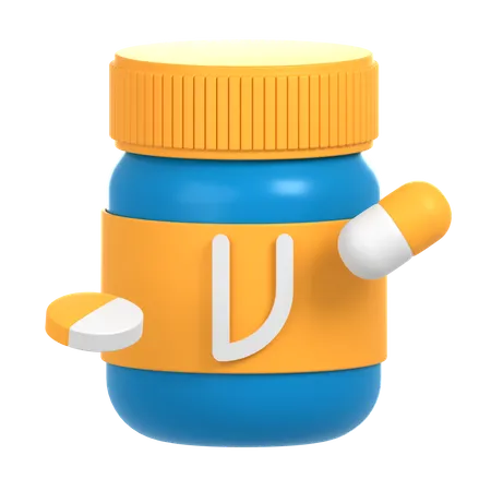 Vitamines  3D Icon