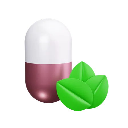 Vitamines à base de plantes  3D Icon