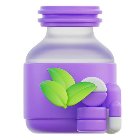 Vitamines à base de plantes  3D Icon