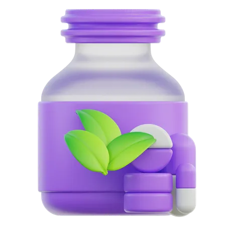 Vitamines à base de plantes  3D Icon