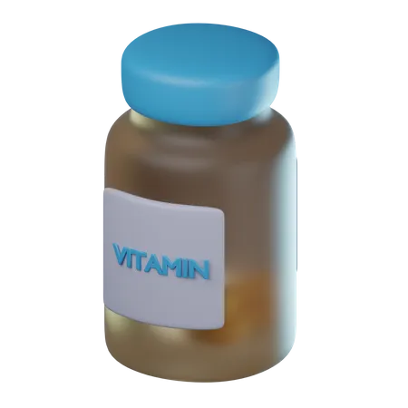 Vitaminflasche  3D Icon