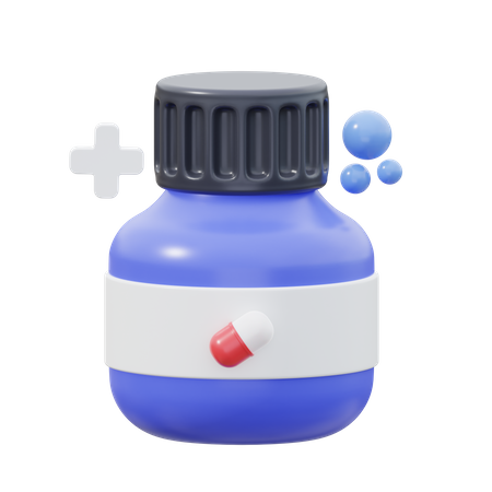 Vitaminflasche  3D Icon