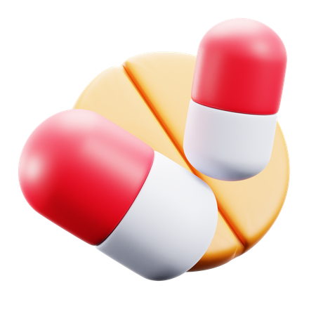 Vitamins Pills  3D Icon