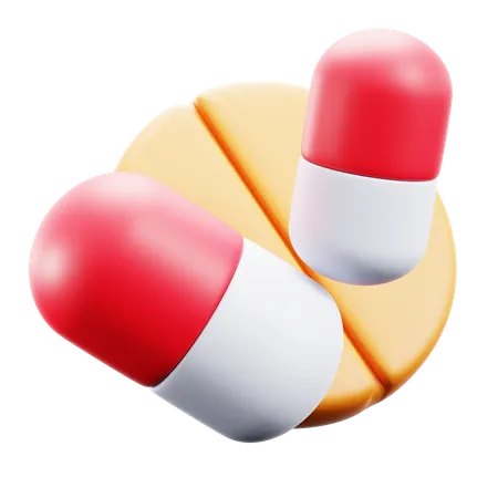 Vitamins Pills  3D Icon