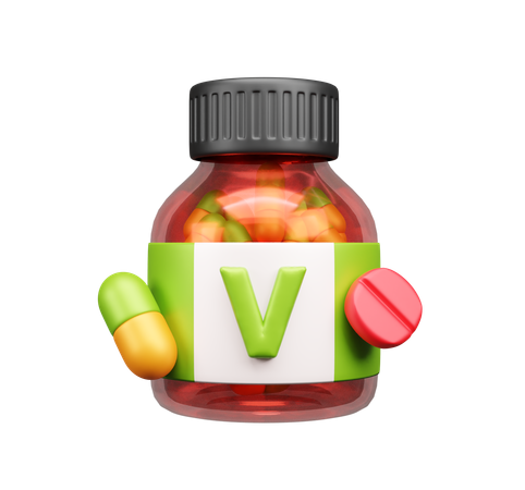 Vitamins Pills  3D Icon