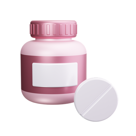 Vitamintabletten  3D Icon