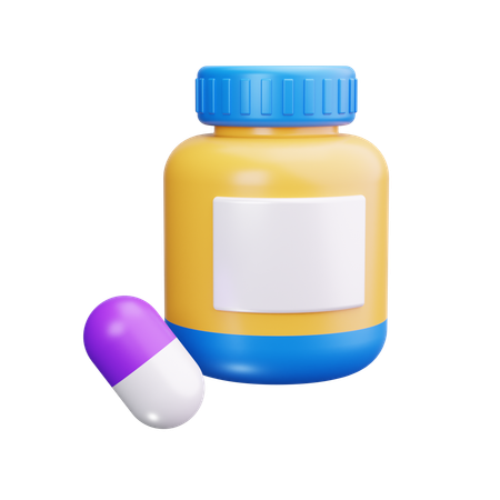 Vitamintabletten  3D Icon