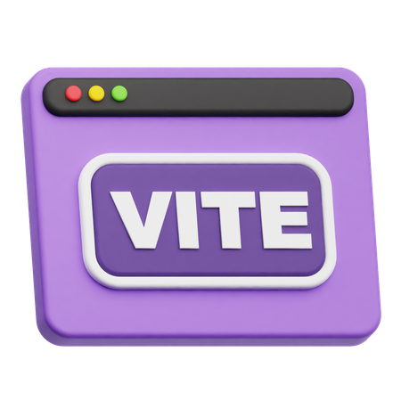 Vite Website  3D Icon