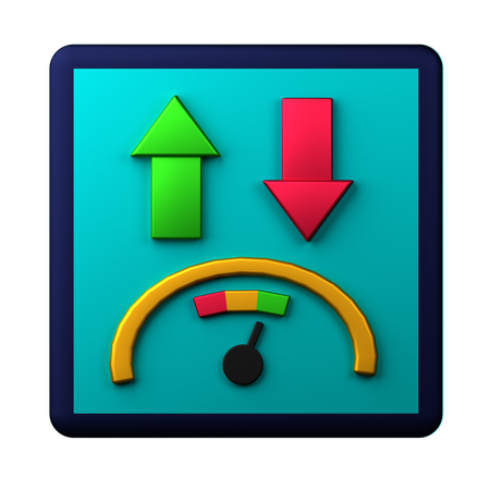 Vitesse de téléchargement  3D Icon