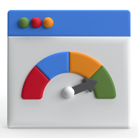 Vitesse du Web  3D Icon