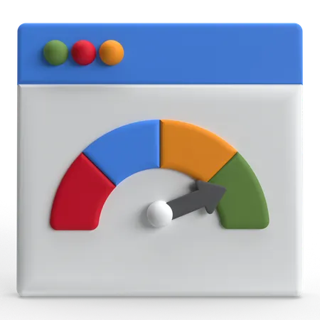 Vitesse du Web  3D Icon